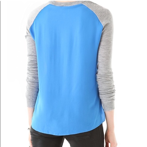 Mason by Michelle Mason Two Tone Cashmere Silk Sweater - Picture 10 of 10